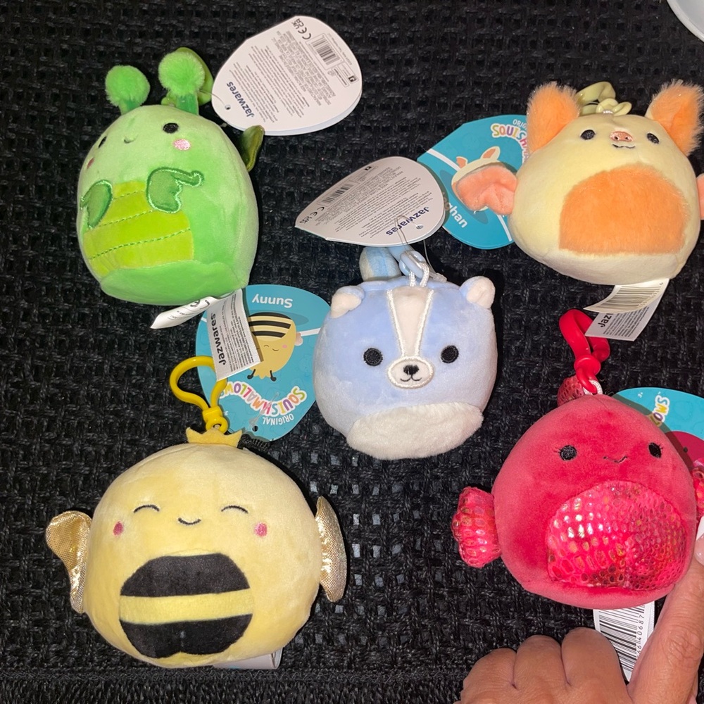 Squishmallow Clip-On Bundle (5 Total) - Picture 2 of 11